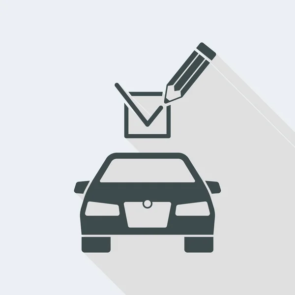 Verifique o carro para aprovação —  Vetores de Stock