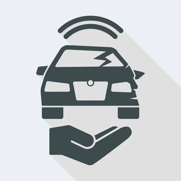 Serviço de alerta de GPS para acidente de carro —  Vetores de Stock