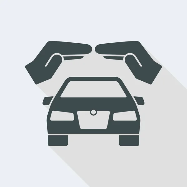 Захист автомобіля або догляд — стоковий вектор
