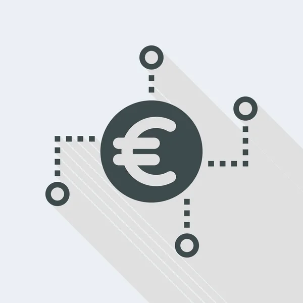 Иконка европейской финансовой сети — стоковый вектор