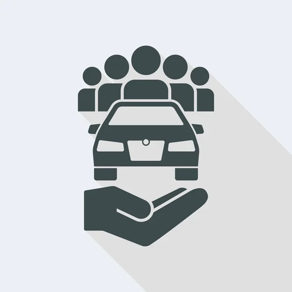 共享汽车服务站应用程序 — 图库矢量图片