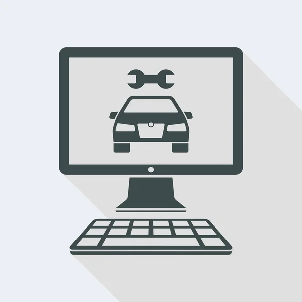 Icona del software di diagnostica automobilistica — Vettoriale Stock