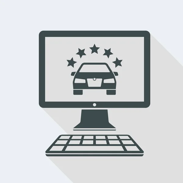 Lyx bil tjänster på nätet — Stock vektor