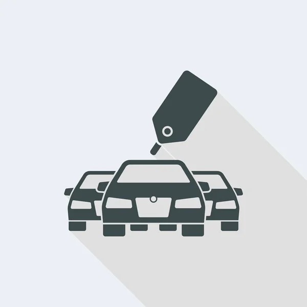 Cena automobilů a štítků — Stockový vektor