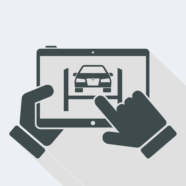 Application services de garage voiture — Image vectorielle