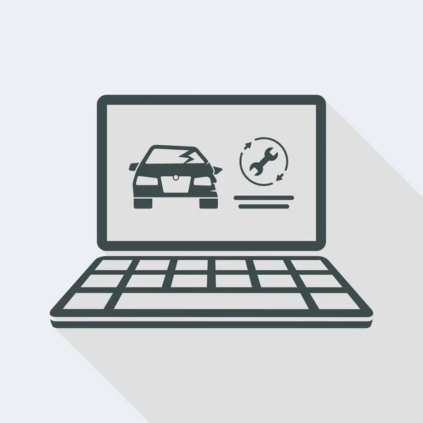 Website voor auto-ongeluk hulp — Stockvector