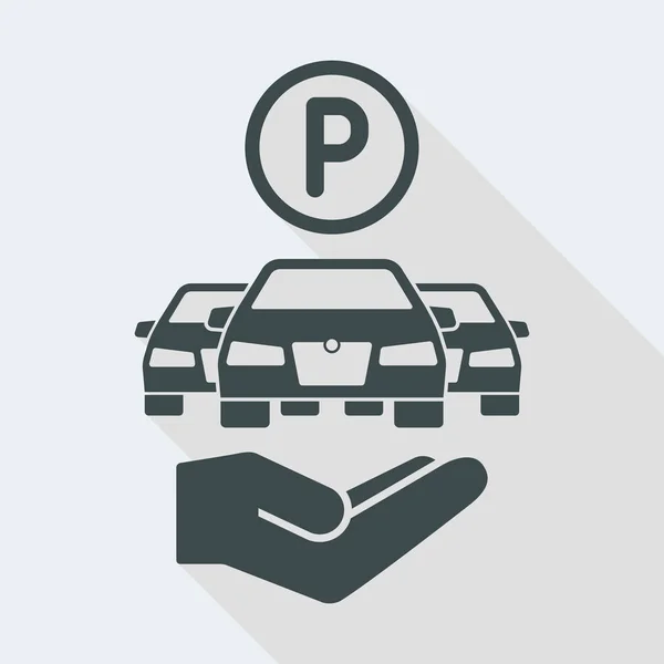 Icono de servicio de área de estacionamiento — Archivo Imágenes Vectoriales