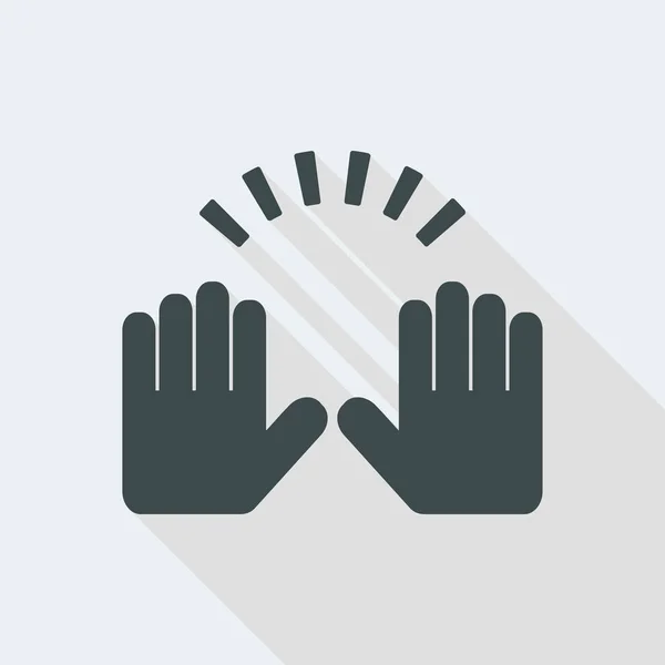 Geste de la main pour le concept d'accès interdit — Image vectorielle