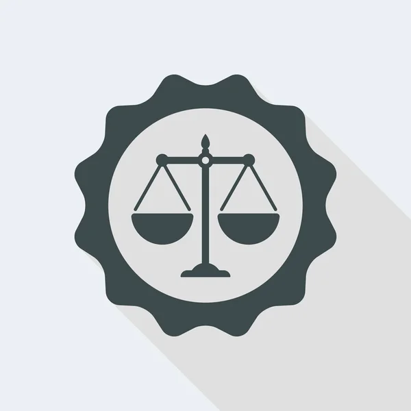 Ikona certifikovaných právních služeb — Stockový vektor