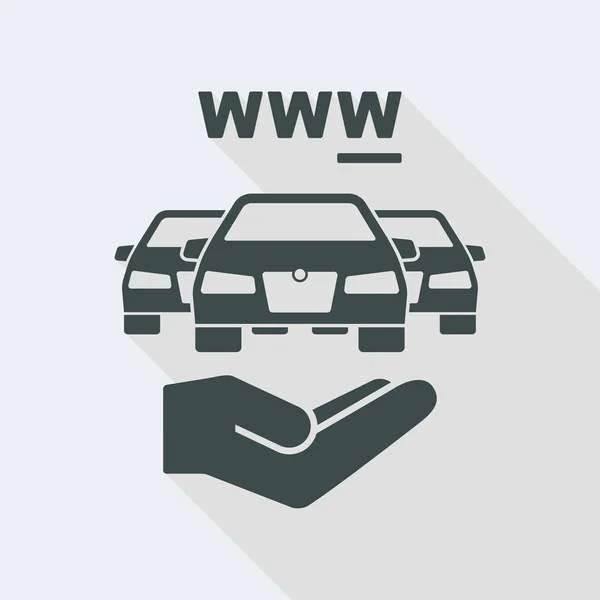 Ikona automobilových služeb online — Stockový vektor