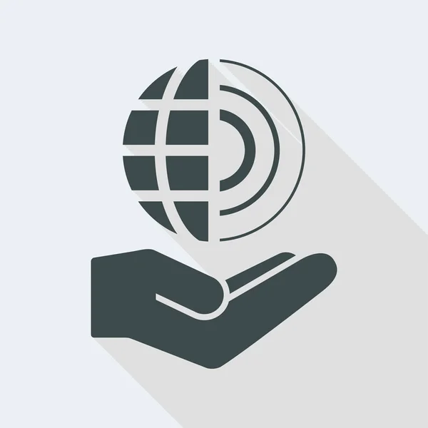 Symbol für globale Netzwerkdienste — Stockvektor