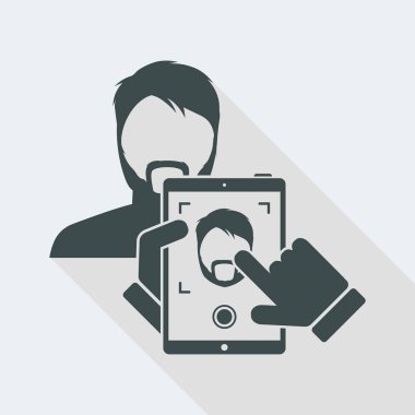 Tablette fotoğraf portre