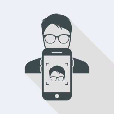 Smartphone bir portre fotoğraf çekmek