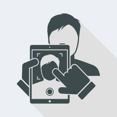 Tablette düşük hafif fotoğraf