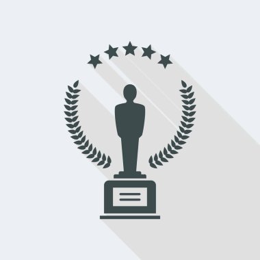 Defne ve beş yıldız ile ödül kazanan heykel