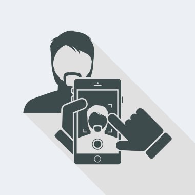 Smartphone bir gece fotoğraf portre çekmek