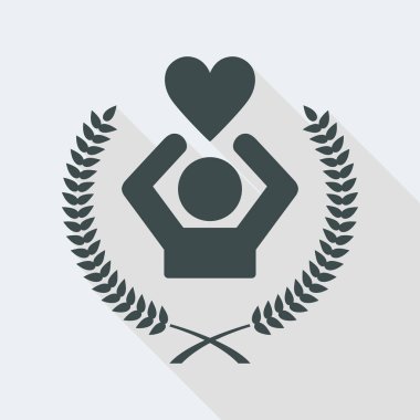 Aşk sembolü kavramı simgesi