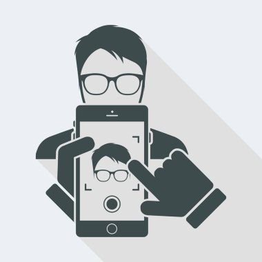 Smartphone bir portre fotoğraf çekmek