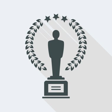 Defne ve beş yıldız ile ödül kazanan heykel