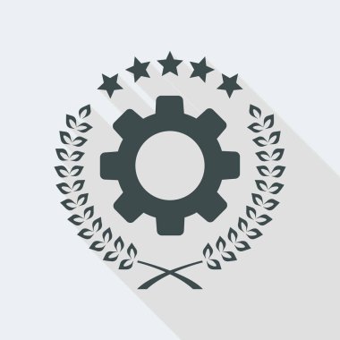 Yıldız ile dişli ve defne