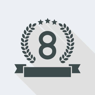 Sekizinci yer kazanan simgesi