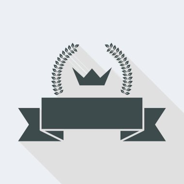 Minimal modern tasarım ve uzun gölge ile düz ve izole vektör illüstrasyon simgesi