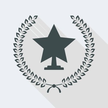 Ödül defne simgesi ve yıldız fincan