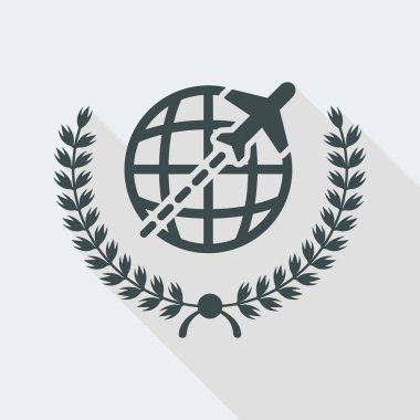 Premium havayolu sembolü simgesi