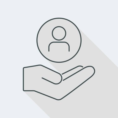 Kişisel hizmetler Lineal simgesi