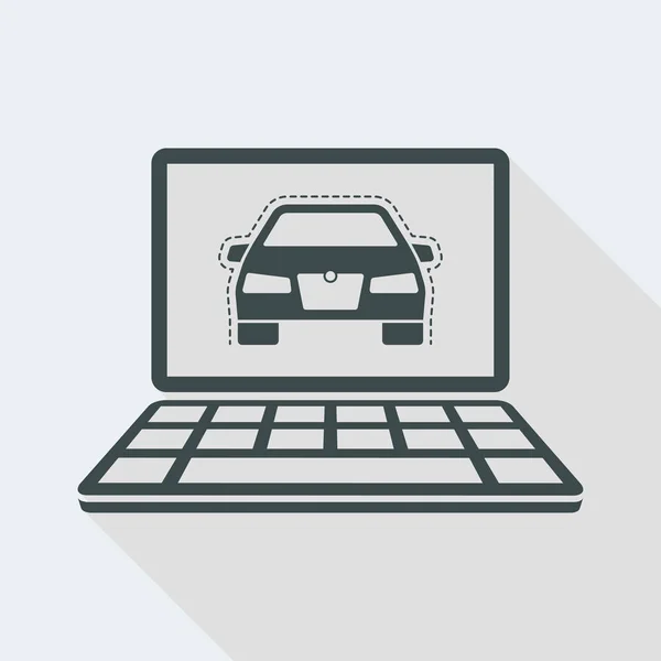 Online auto bescherming service — Stockvector