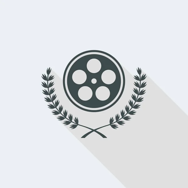 Film award symbol icon — Stock Vector
