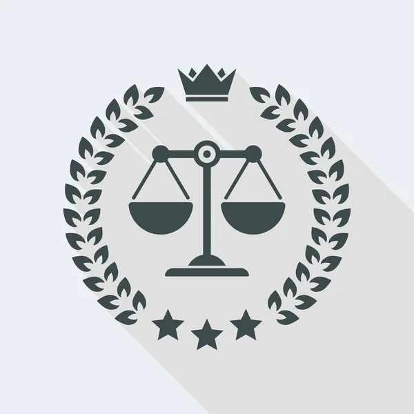 Utmärkta juridiska tjänster ikon — Stock vektor