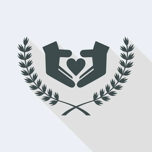 Love symbol concept icon — Stock Vector