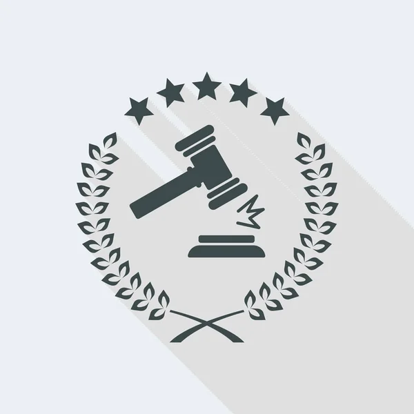 Excellent legal services icon — Stock Vector