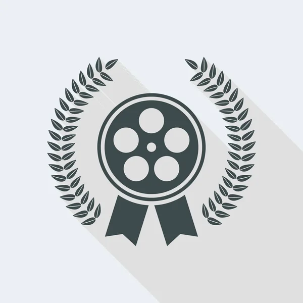 Ícone de símbolo de prêmio de cinema — Vetor de Stock
