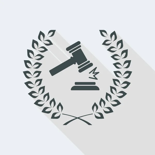 Excelente icono de servicios legales — Vector de stock