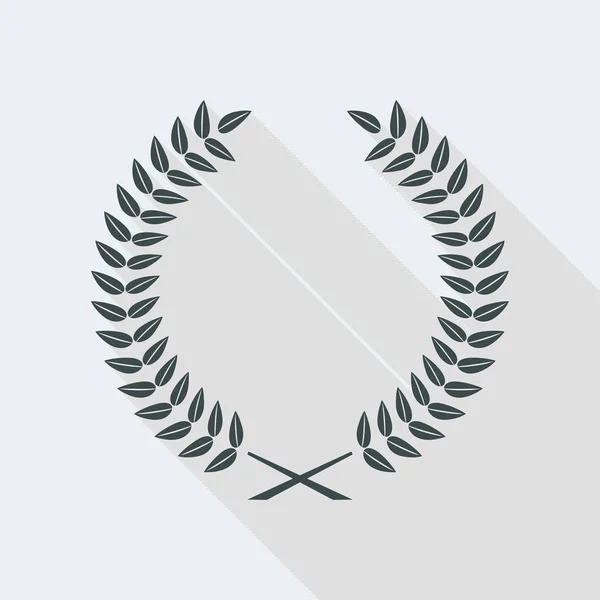 Elegant minimale laurel pictogram — Stockvector