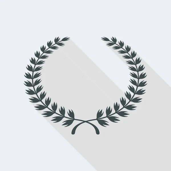 Elegant minimal laurel icon — Stock Vector
