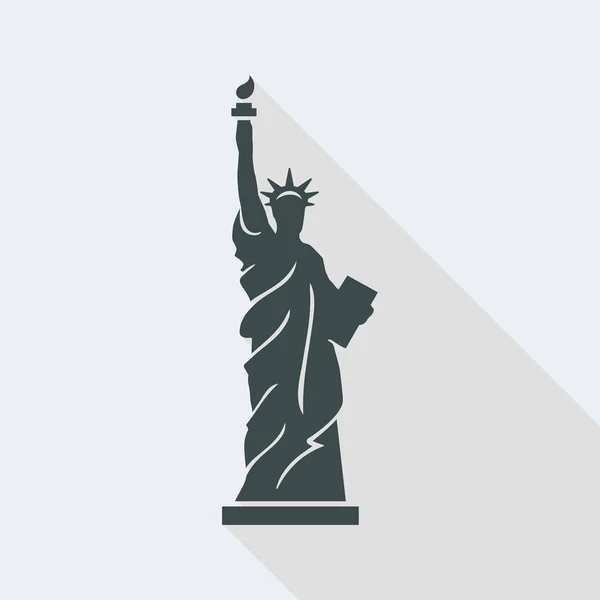 Estatua de la Libertad icono del vector — Vector de stock