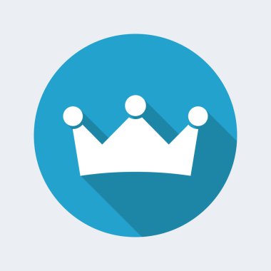 Kraliyet tacı. Düz, temiz, en az ve izole vektör illustrati