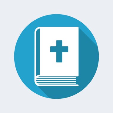 İncil kitap. Düz, temiz, en az ve izole vektör illustratio