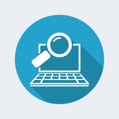 Dizüstü bilgisayar simgesi üzerinde araştırma