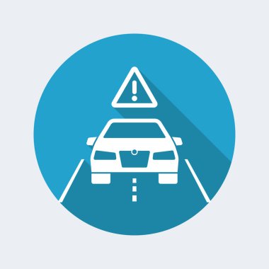 Araba uyarı simgesi sürüş