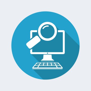 Bilgisayar arama sembolü simgesi