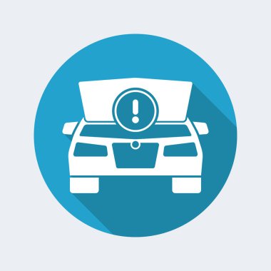 Motor arabası uyarısı simgesi