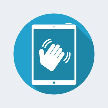 Tablet ve Merhaba el jest