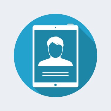 Tabletteki kişisel profil sayfası