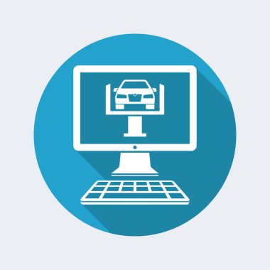 Bilgisayar masaüstünde araba kontrol yazılımı