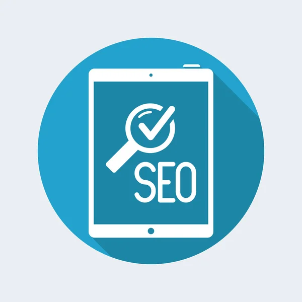 Comprobar los servicios seo — Vector de stock