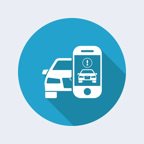 Automerk op smartphone — Stockvector